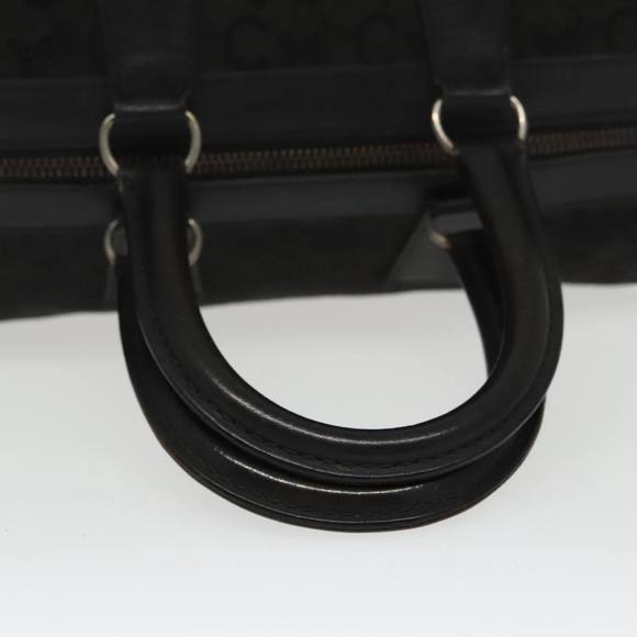 CELINE C Sulky Boston Bag Canvas Leather Black Silver Auth bs19762 - Picture 7 of 16